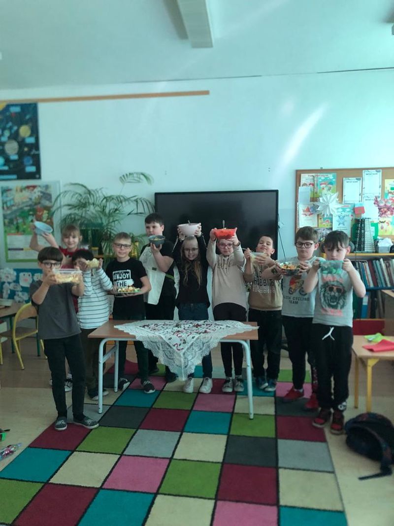 Sałatki w klasie 3b