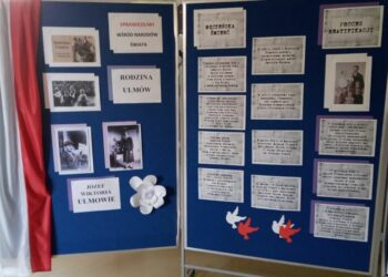 Gazetka dotycząca roli Polaków, którzy udzielali pomocy Żydom w czasie II wojny światowej