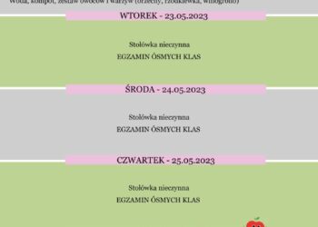 Jadłospis 22-26 maja