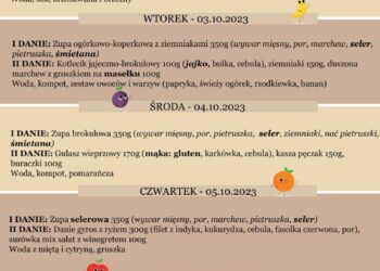 Jadłospis 2-6 października
