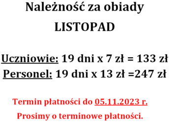 Obiady listopad