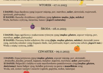 Jadłospis 6-10 listopada