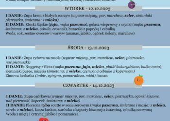 Jadłospis 11-15 grudnia
