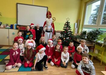 Mikołaj w klasie 1a