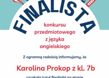 Finalistka konkursu przedmiotowego z języka angielskiego