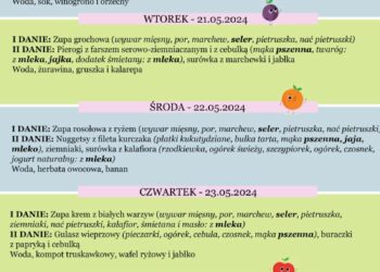 Jadłospis 20-24 maja