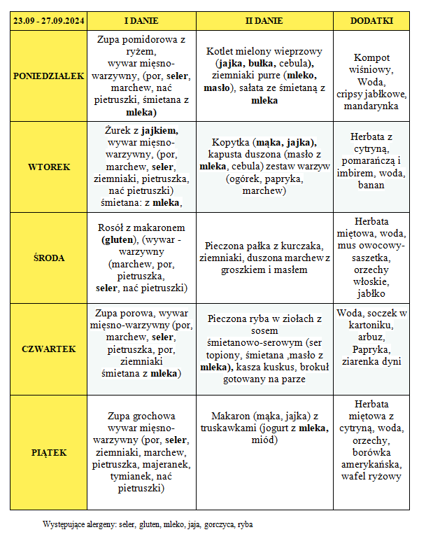 Jadłospsi 23-29 września