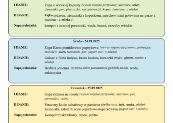 Jadłospis 22-26 września