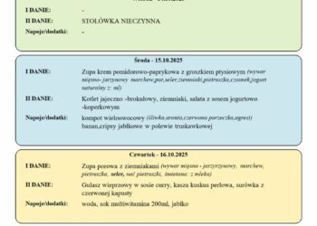 Jadłospis 13-17 października