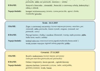 Jadłospis 24-28 listopada
