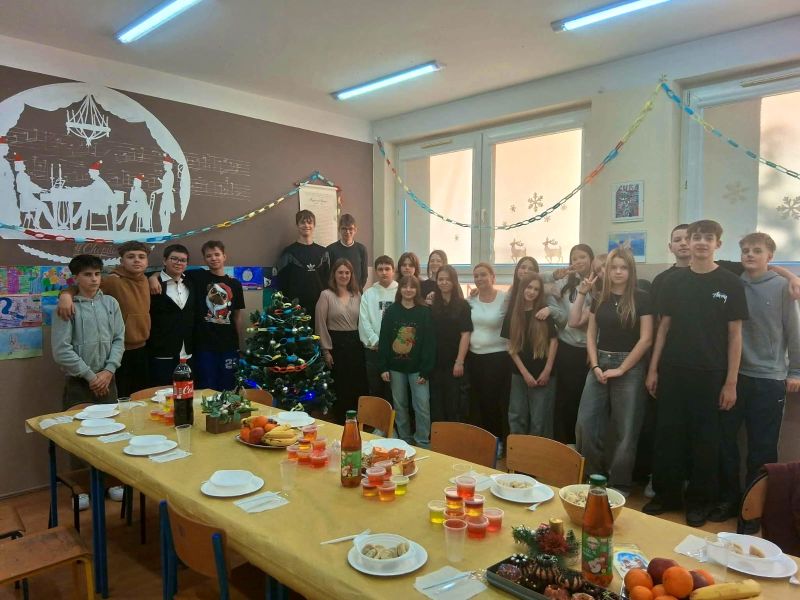 Wigilia w klasie 8a