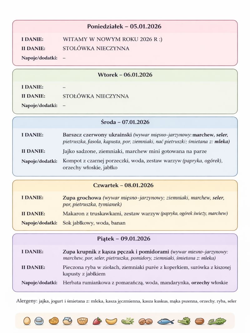 Jadłospis 7-9 stycznia