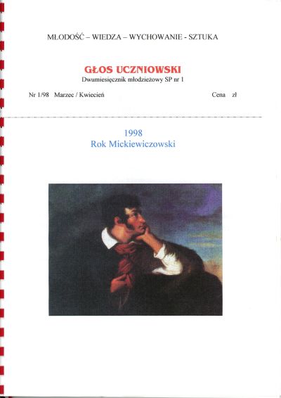 Głos Uczniowski n1 marzec-kwiecień nr 1 1998
