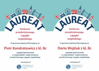Laureaci i finaliści - konkurs języka angielskiego