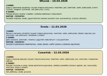 Jadłospis 9-13 marca