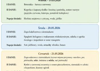 Jadłospis 18-22 maja