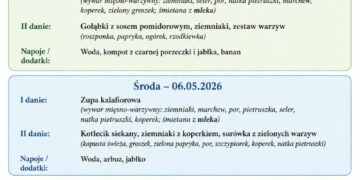 Jadłospis 4-8 maja