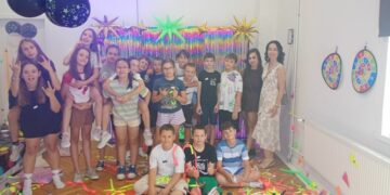 Klasa 4a na warsztatach FLUO w Żarach