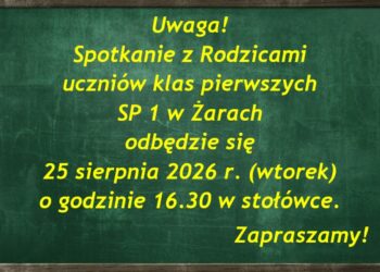 Spotkanie z Rodzicami uczniów klas pierwszych