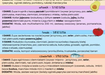 Jadłospis 26-30 października